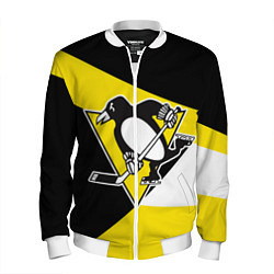 Бомбер мужской Pittsburgh Penguins Exclusive, цвет: 3D-белый