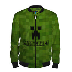 Бомбер мужской Minecraft, цвет: 3D-черный