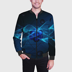 Бомбер мужской Атом, цвет: 3D-черный — фото 2