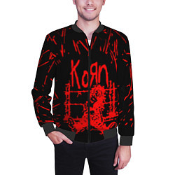Бомбер мужской Korn, цвет: 3D-черный — фото 2