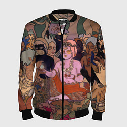Бомбер мужской BRING ME THE HORIZON ART, цвет: 3D-черный