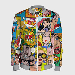 Бомбер мужской Pop Art, цвет: 3D-меланж