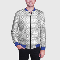 Бомбер мужской Геометрический узор, цвет: 3D-синий — фото 2