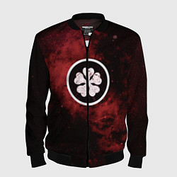 Бомбер мужской Черный клевер, цвет: 3D-черный
