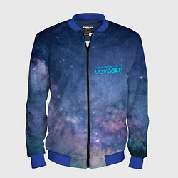 Бомбер мужской Услышь мой вой уже, это Voyager, цвет: 3D-синий