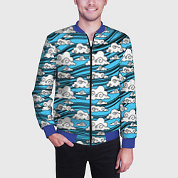 Бомбер мужской КИМОНО ТАНДЖИРО, цвет: 3D-синий — фото 2