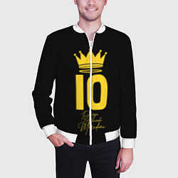 Бомбер мужской Diego Maradona, цвет: 3D-белый — фото 2
