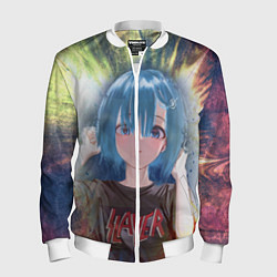 Бомбер мужской Rem Slayer, цвет: 3D-белый