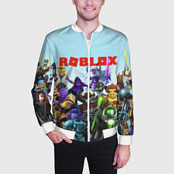 Бомбер мужской ROBLOX, цвет: 3D-белый — фото 2