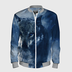Мужской бомбер Красивый волк