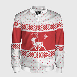 Мужской бомбер Северный Олень