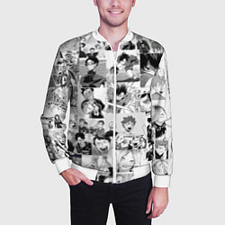 Бомбер мужской Haikyu, цвет: 3D-белый — фото 2