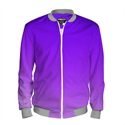 Бомбер мужской Фиолетовый космос, цвет: 3D-меланж