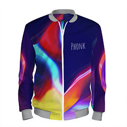 Бомбер мужской Phonk Neon, цвет: 3D-меланж