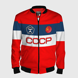 Бомбер мужской СССР, цвет: 3D-черный