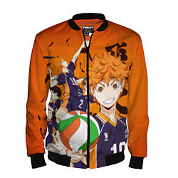 Бомбер мужской ВОЛЕЙБОЛ!! HAIKYUU!!, цвет: 3D-черный