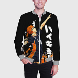 Бомбер мужской ВОЛЕЙБОЛ!! HAIKYUU!!, цвет: 3D-меланж — фото 2