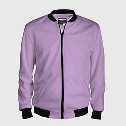 Мужской бомбер Глициниевый цвет без рисунка