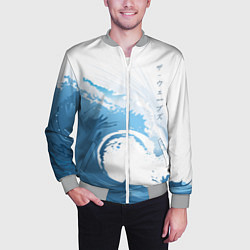 Бомбер мужской WAVE ВОЛНЫ, цвет: 3D-меланж — фото 2