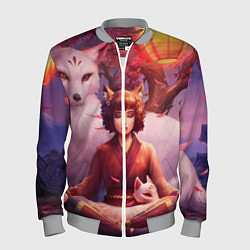 Мужской бомбер Девушка-лиса