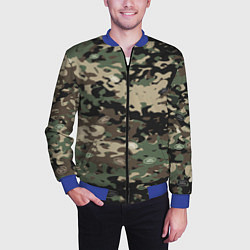 Бомбер мужской Камуфляж Land Rover, цвет: 3D-синий — фото 2