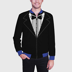 Бомбер мужской Смокинг 2, цвет: 3D-синий — фото 2