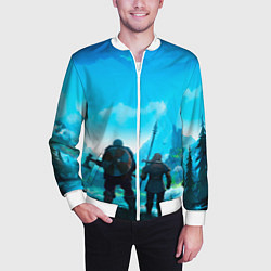 Бомбер мужской Вальгала, цвет: 3D-белый — фото 2
