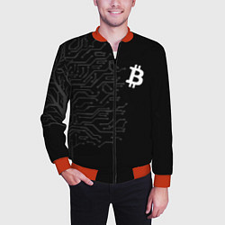 Бомбер мужской БИТКОИН BITCOIN, цвет: 3D-красный — фото 2