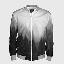 Бомбер мужской Туманный лес, цвет: 3D-меланж