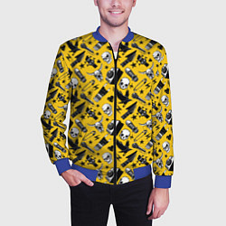 Бомбер мужской Рок, цвет: 3D-синий — фото 2