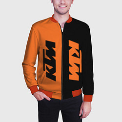 Бомбер мужской KTM КТМ Z, цвет: 3D-красный — фото 2