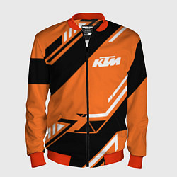 Бомбер мужской KTM КТМ SPORT, цвет: 3D-красный