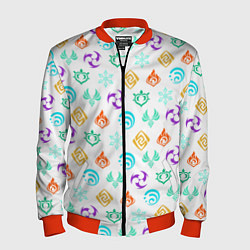 Мужской бомбер GENSHIN IMPACT ЭМБЛЕМЫ