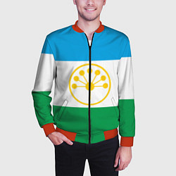 Бомбер мужской Башкортостан, цвет: 3D-красный — фото 2