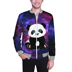 Бомбер мужской Space Panda, цвет: 3D-меланж — фото 2