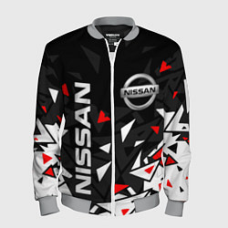 Бомбер мужской NISSAN НИССАН ОСКОЛКИ, цвет: 3D-меланж