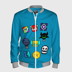 Бомбер мужской Geometry Dash: Icons, цвет: 3D-меланж