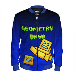 Бомбер мужской Geometry Dash, цвет: 3D-синий