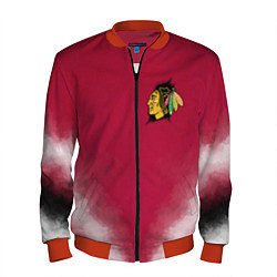 Бомбер мужской Chicago Blackhawks, цвет: 3D-красный