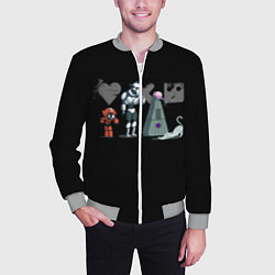 Бомбер мужской Любовь, Смерть & Роботы, цвет: 3D-меланж — фото 2