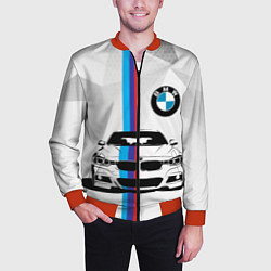 Бомбер мужской BMW БМВ M PERFORMANCE, цвет: 3D-красный — фото 2