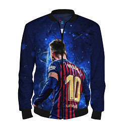 Бомбер мужской Leo Messi Лео Месси 10, цвет: 3D-черный