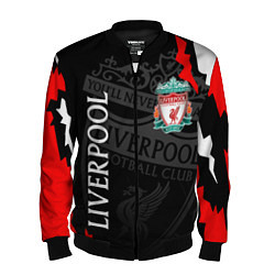 Бомбер мужской LIVERPOOL ЛИВЕРПУЛЬ СПОРТ, цвет: 3D-черный