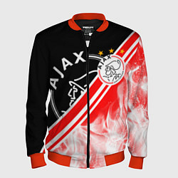 Бомбер мужской FC AJAX AMSTERDAM ФК АЯКС, цвет: 3D-красный