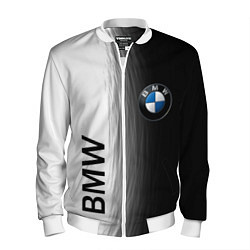 Бомбер мужской Black and White BMW, цвет: 3D-белый