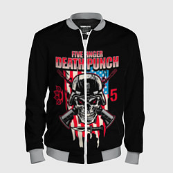 Бомбер мужской 5FDP Five Finger Death Punch, цвет: 3D-меланж