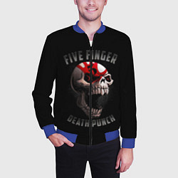 Бомбер мужской Five Finger Death Punch 5FDP, цвет: 3D-синий — фото 2