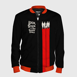 Бомбер мужской Lock, Stock and Two Smoking Barrels, цвет: 3D-красный