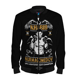 Бомбер мужской Хабиб Нурмагомедов, цвет: 3D-черный