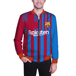 Бомбер мужской Месси Барселона 20212022, цвет: 3D-красный — фото 2